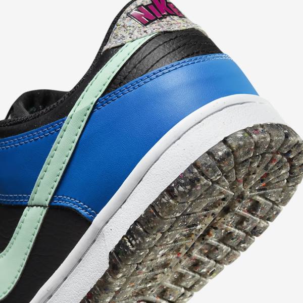 Nike Dunk Low SE Older Tenisky Detske Čierne Svetlo Modre Ruzove Mätové | NK731EIR