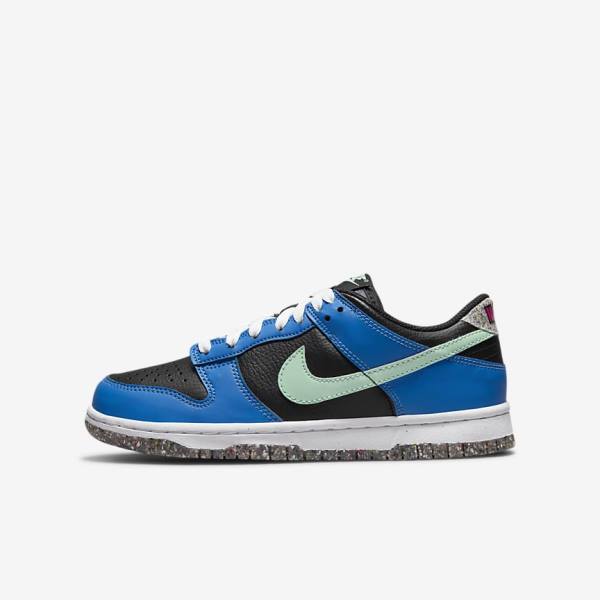 Nike Dunk Low SE Older Tenisky Detske Čierne Svetlo Modre Ruzove Mätové | NK731EIR