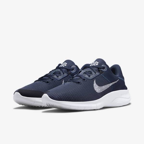 Nike Flex Experience Run 11 Next Nature Cestne Bežecké Tenisky Panske Námornícka Modrá Tmavo Obsidian Biele | NK903KSH