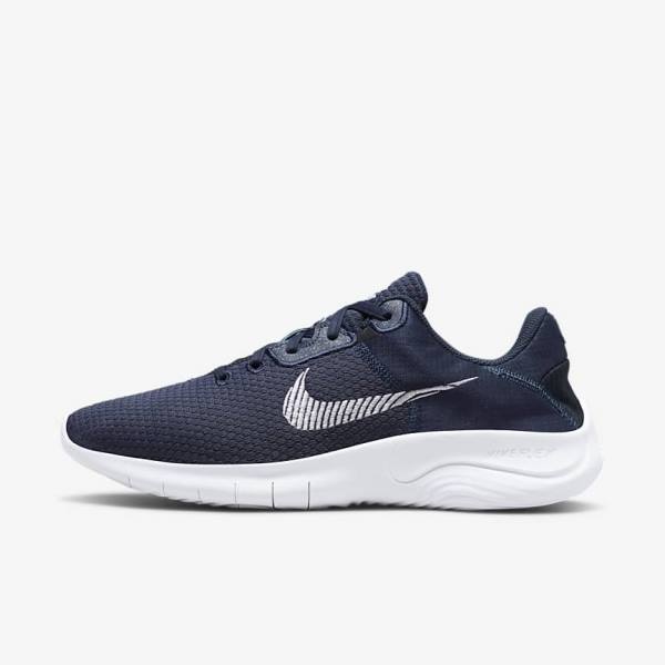 Nike Flex Experience Run 11 Next Nature Cestne Bežecké Tenisky Panske Námornícka Modrá Tmavo Obsidian Biele | NK903KSH