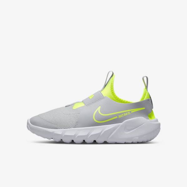 Nike Flex Runner 2 Older Cestne Bežecké Tenisky Detske Siva Modre | NK362URZ