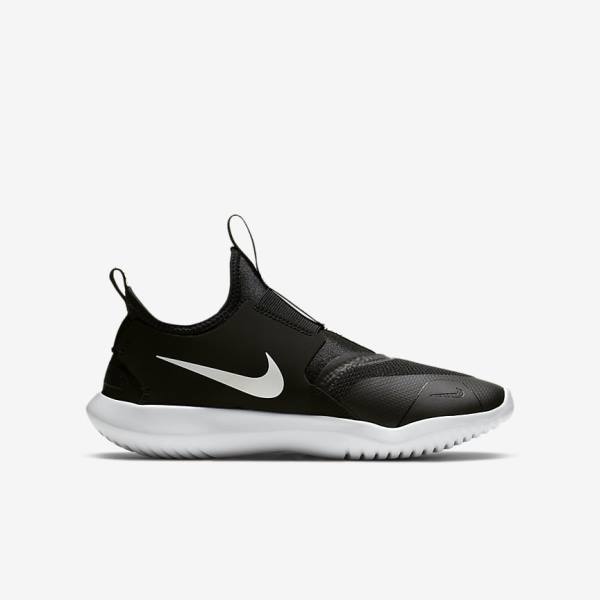 Nike Flex Runner Older Bežecké Tenisky Detske Čierne Biele | NK861VGN