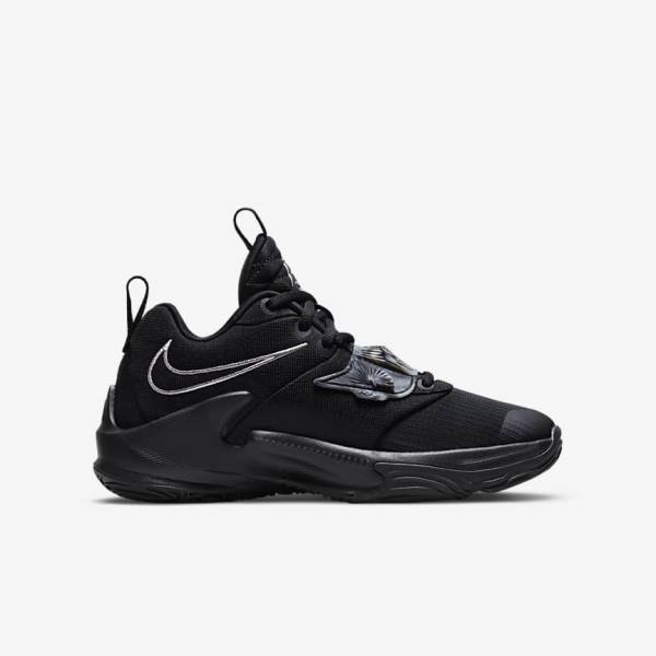 Nike Freak 3 Older Basketbalove Tenisky Detske Čierne Siva Ruzove Metal Strieborne | NK108FUM