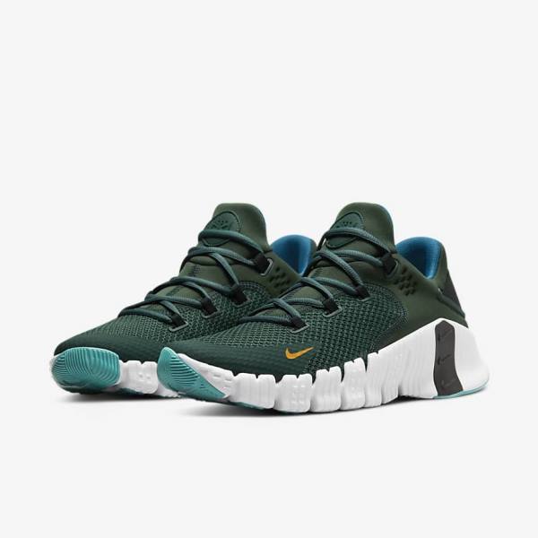 Nike Free Metcon 4 Botasky Damske Zelene Čierne Biele | NK962VWS