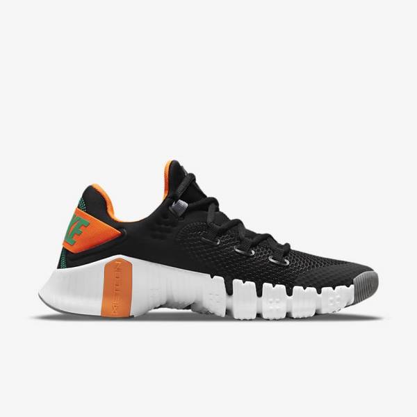 Nike Free Metcon 4 Botasky Panske Čierne Oranžové Biele Tyrkysové | NK702EXR