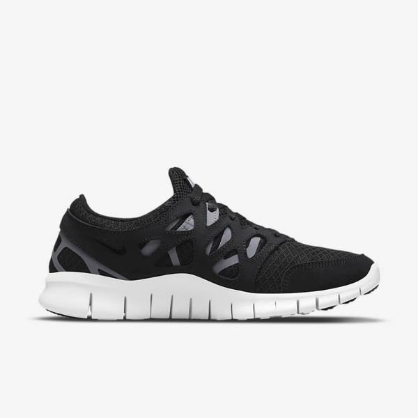 Nike Free Run 2 Tenisky Damske Čierne Tmavo Siva Biele | NK597WPC