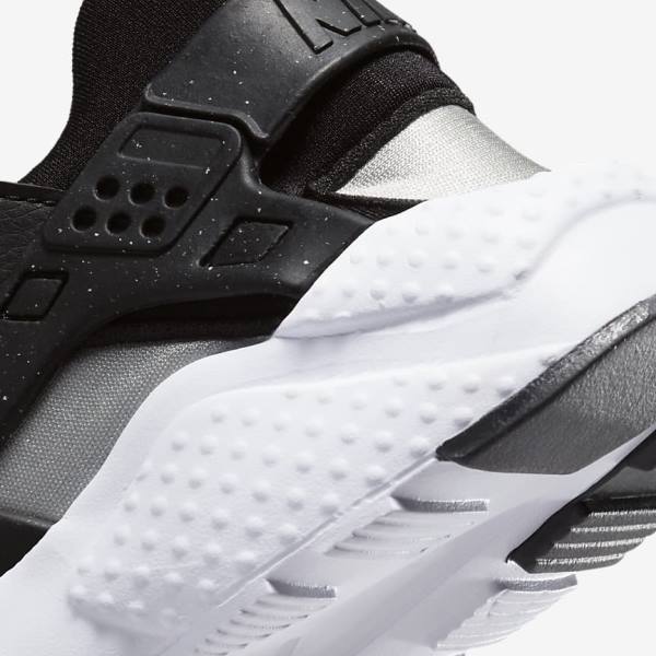 Nike Huarache Run Older Bežecké Tenisky Detske Čierne Siva Biele Červené | NK980AFS