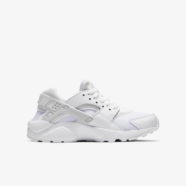 Nike Huarache Run Older Tenisky Detske Biele Platina Biele | NK452VFK