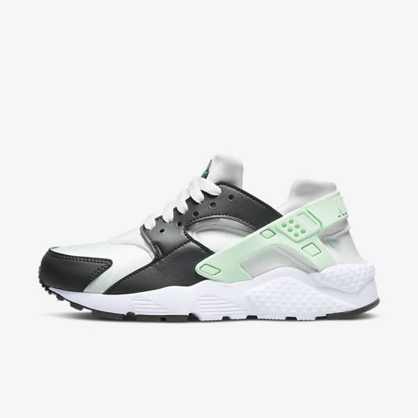 Nike Huarache Run Older Tenisky Detske Biele Mätové | NK532LBC