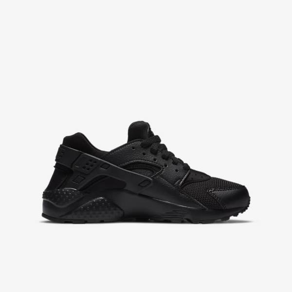 Nike Huarache Run Older Tenisky Detske Čierne | NK421RCT