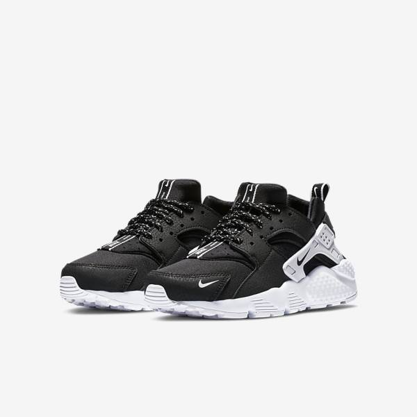 Nike Huarache SE Older Tenisky Detske Čierne Biele | NK037XFB