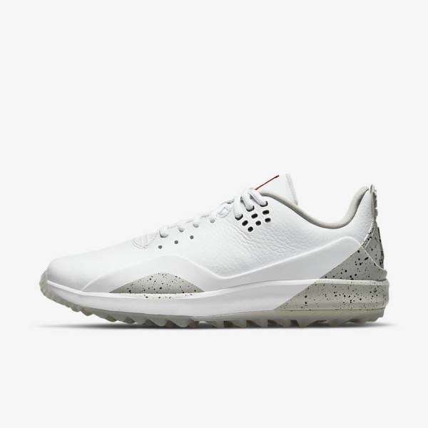 Nike Jordan ADG 3 Golfove Topanky Panske Biele Siva Čierne | NK379XAO