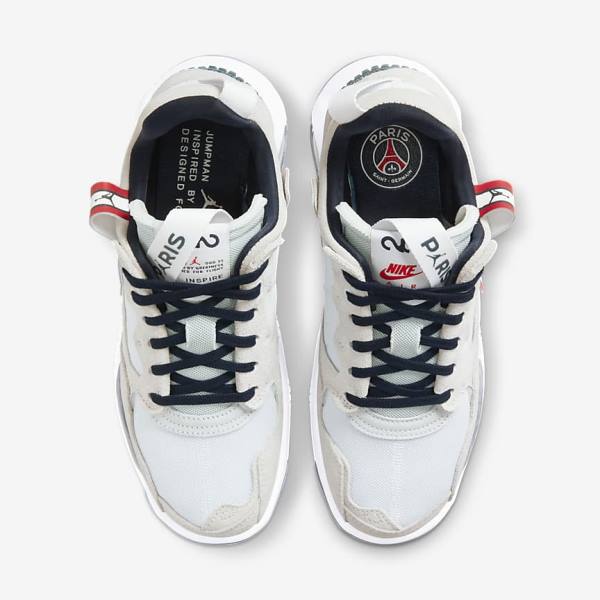 Nike Jordan MA2 Paris Saint-Germain Jordan Tenisky Damske Biele Červené Čierne Námornícka Modrá | NK394CEM