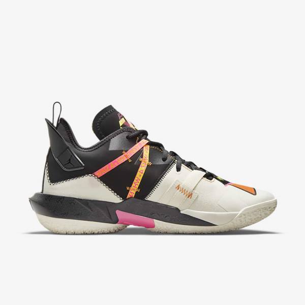 Nike Jordan Why Not Zer0.4 Basketbalove Tenisky Panske Biele Oranžové Čierne | NK548DLM