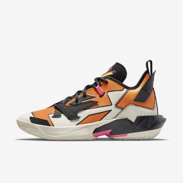 Nike Jordan Why Not Zer0.4 Basketbalove Tenisky Panske Biele Oranžové Čierne | NK548DLM