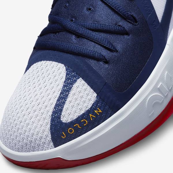 Nike Jordan Zoom Separate Basketbalove Tenisky Panske Námornícka Modrá Biele Červené Zlate | NK107QGO