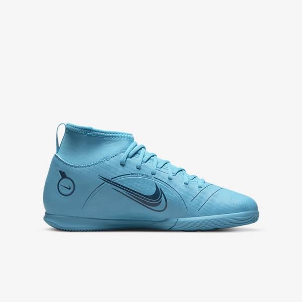 Nike Jr. Mercurial Superfly 8 Club IC Older Indoor-Court Kopačky Detske Modre Oranžové | NK748GYZ