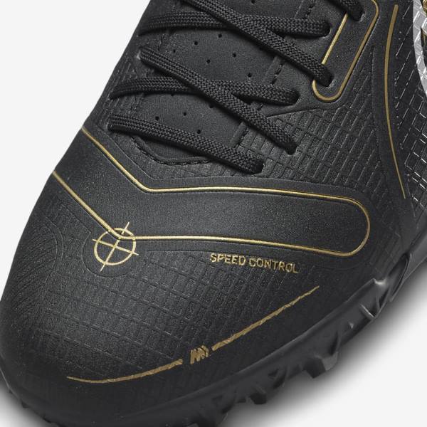 Nike Jr. Mercurial Vapor 14 Academy IC Older Indoor Court Kopačky Detske Čierne Metal Strieborne Siva Metal Zlate | NK725QRN