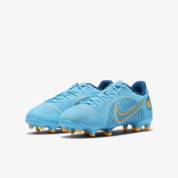 Nike Jr. Mercurial Vapor 14 Academy MG Older Multi-Ground Kopačky Detske Modre Oranžové | NK263VHM