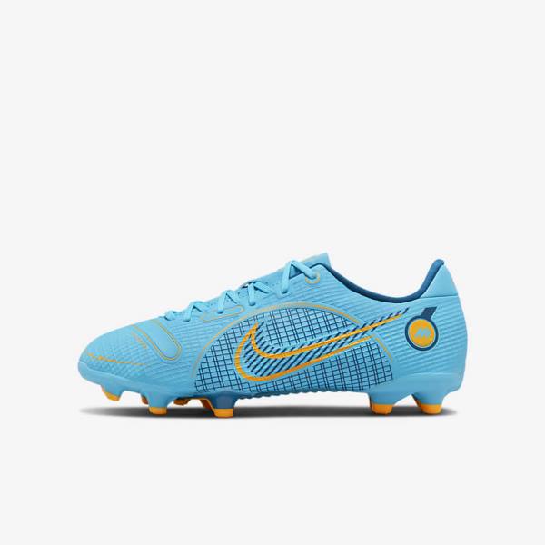 Nike Jr. Mercurial Vapor 14 Academy MG Older Multi-Ground Kopačky Detske Modre Oranžové | NK263VHM