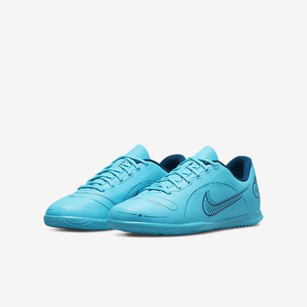 Nike Jr. Mercurial Vapor 14 Club IC Older Indoor Court Kopačky Detske Modre Oranžové | NK349LSH