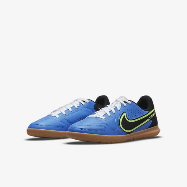 Nike Jr. Tiempo Legend 9 Club IC Older Indoor-Court Kopačky Detske Svetlo Modre Svetlo Zelene Hnede Čierne | NK361WVO