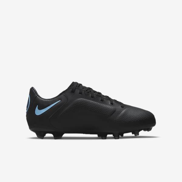 Nike Jr. Tiempo Legend 9 Pro FG Older Firm-Ground Kopačky Detske Čierne Siva | NK980ORY