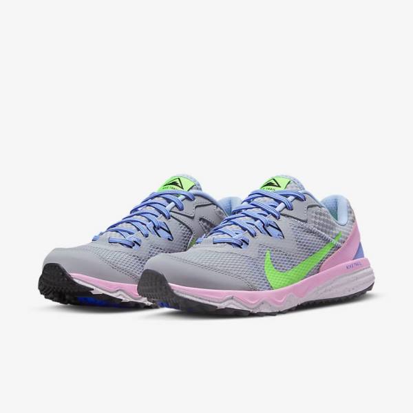 Nike Juniper Trailove Trailove Bežecké Tenisky Damske Siva Svetlo Modre Ruzove Zelene | NK029IZD