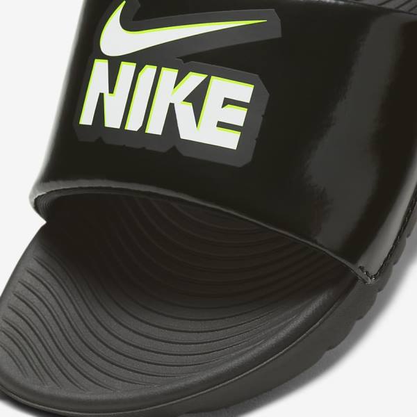 Nike Kawa Older Slapky Detske Čierne Biele | NK826PVL