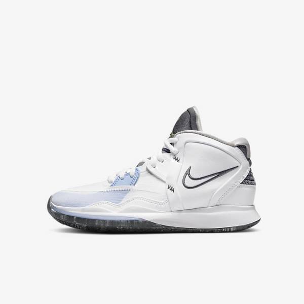 Nike Kyrie Infinity Older Basketbalove Tenisky Detske Biele Svetlo Modre Siva | NK965PWG