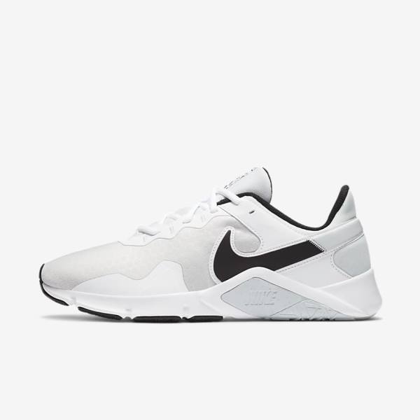 Nike Legend Essential 2 Botasky Panske Platina Biele Čierne | NK713ORN