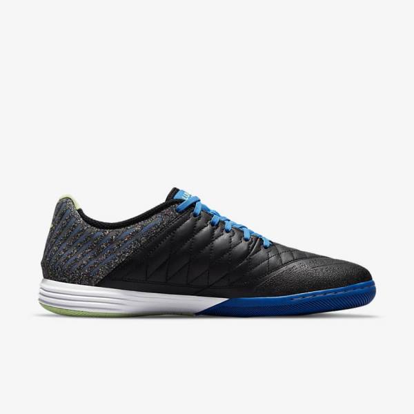 Nike Lunar Gato II IC Indoor Court Kopačky Panske Čierne Svetlo Modre Svetlo Zelene | NK630WFI