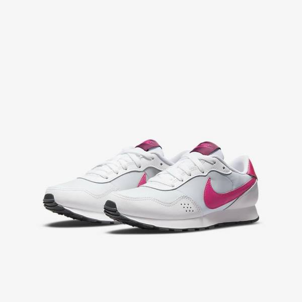 Nike MD Valiant Older Tenisky Detske Platina Tmavo Siva Ruzove | NK691LPM