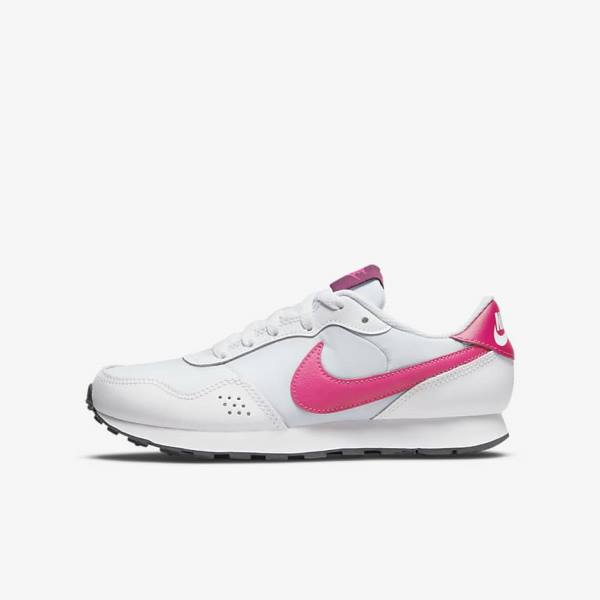 Nike MD Valiant Older Tenisky Detske Platina Tmavo Siva Ruzove | NK691LPM