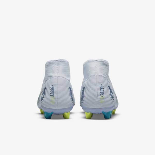 Nike Mercurial Superfly 8 Academy AG Artificial-Grass Kopačky Damske Siva Svetlo Modre Tmavo Modre | NK637FHB