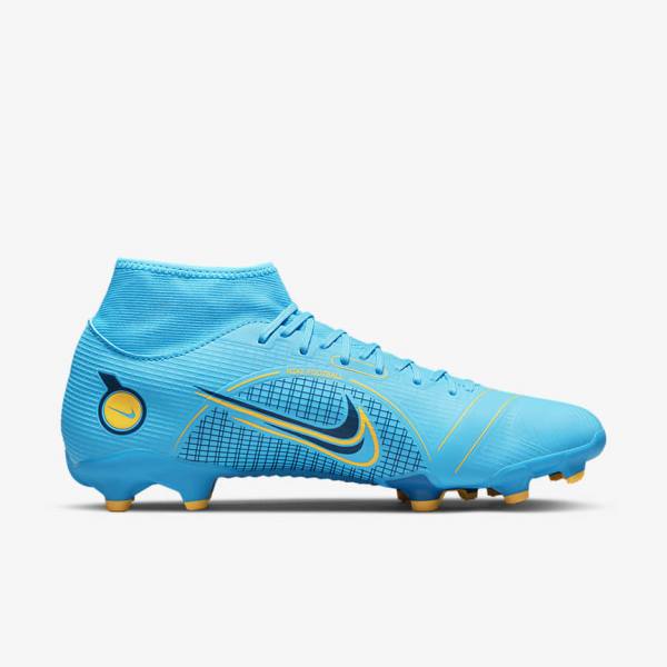 Nike Mercurial Superfly 8 Academy MG Multi-Grounds Kopačky Panske Modre Oranžové | NK053GLB