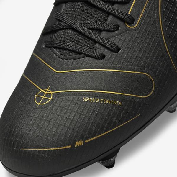 Nike Mercurial Superfly 8 Academy SG-PRO Anti-Clog Traction Soft-Grounds Kopačky Damske Čierne Metal Strieborne Siva Metal Zlate | NK124TOS