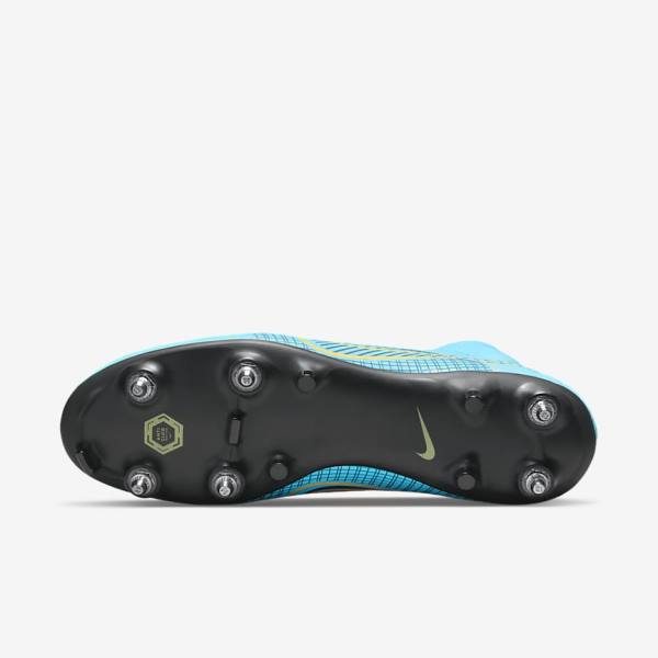 Nike Mercurial Superfly 8 Academy SG-PRO Anti-Clog Traction Soft-Grounds Kopačky Panske Modre Oranžové | NK497HXC