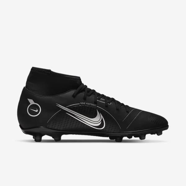 Nike Mercurial Superfly 8 Club MG Multi-Grounds Kopačky Panske Čierne Siva Metal Strieborne | NK459LAI