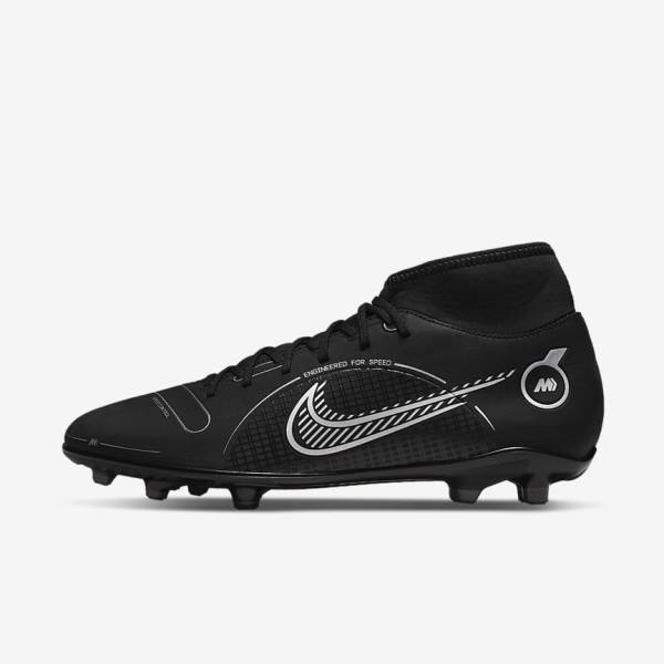 Nike Mercurial Superfly 8 Club MG Multi-Grounds Kopačky Panske Čierne Siva Metal Strieborne | NK459LAI