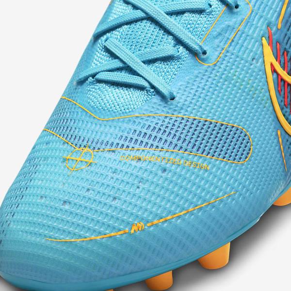 Nike Mercurial Superfly 8 Elite AG Artificial-Grasss Kopačky Panske Modre Oranžové | NK143QCH