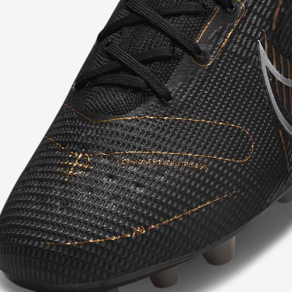 Nike Mercurial Superfly 8 Elite AG Artificial-Grasss Kopačky Panske Čierne Metal Strieborne Siva Metal Zlate | NK641OSY