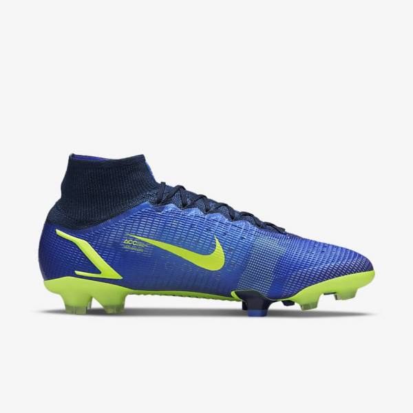 Nike Mercurial Superfly 8 Elite FG Firm-Grounds Kopačky Panske Modre | NK268UPR