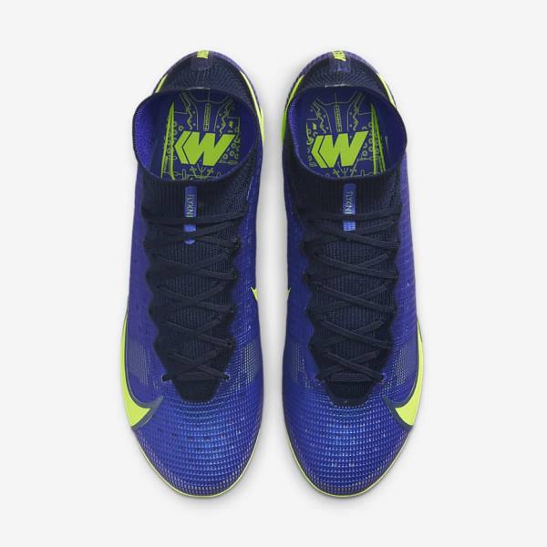 Nike Mercurial Superfly 8 Elite FG Firm-Grounds Kopačky Panske Modre | NK268UPR