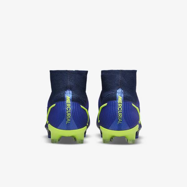 Nike Mercurial Superfly 8 Elite FG Firm-Grounds Kopačky Panske Modre | NK268UPR