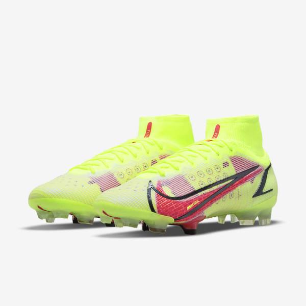 Nike Mercurial Superfly 8 Elite FG Firm-Grounds Kopačky Panske Čierne Svetlo Červené | NK278LCF