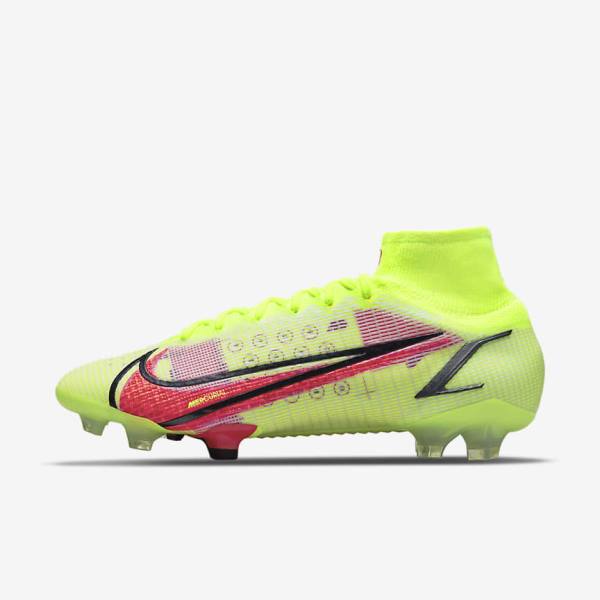 Nike Mercurial Superfly 8 Elite FG Firm-Grounds Kopačky Panske Čierne Svetlo Červené | NK278LCF