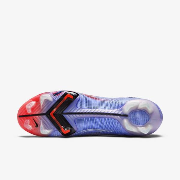 Nike Mercurial Superfly 8 Elite KM FG Firm-Ground Kopačky Panske Indigo Svetlo Červené Metal Strieborne | NK536DJB