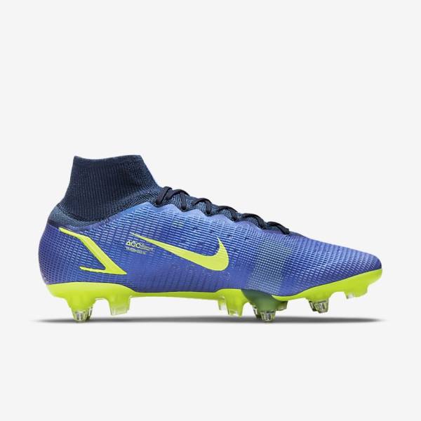 Nike Mercurial Superfly 8 Elite SG-Pro AC Soft-Ground Kopačky Panske Modre | NK603ZQP