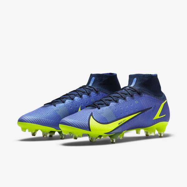 Nike Mercurial Superfly 8 Elite SG-Pro AC Soft-Ground Kopačky Panske Modre | NK603ZQP